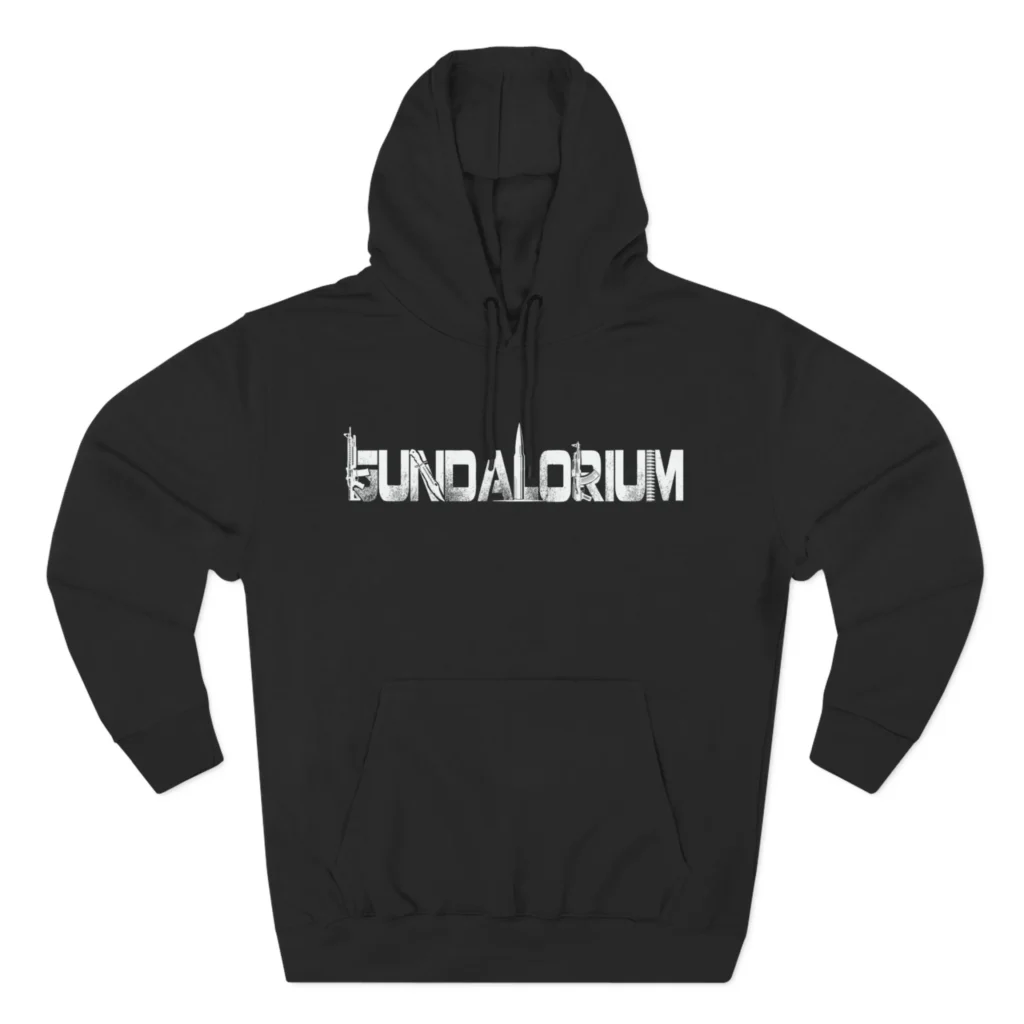 Gundalorium QR Three-Panel Fleece Hoodie