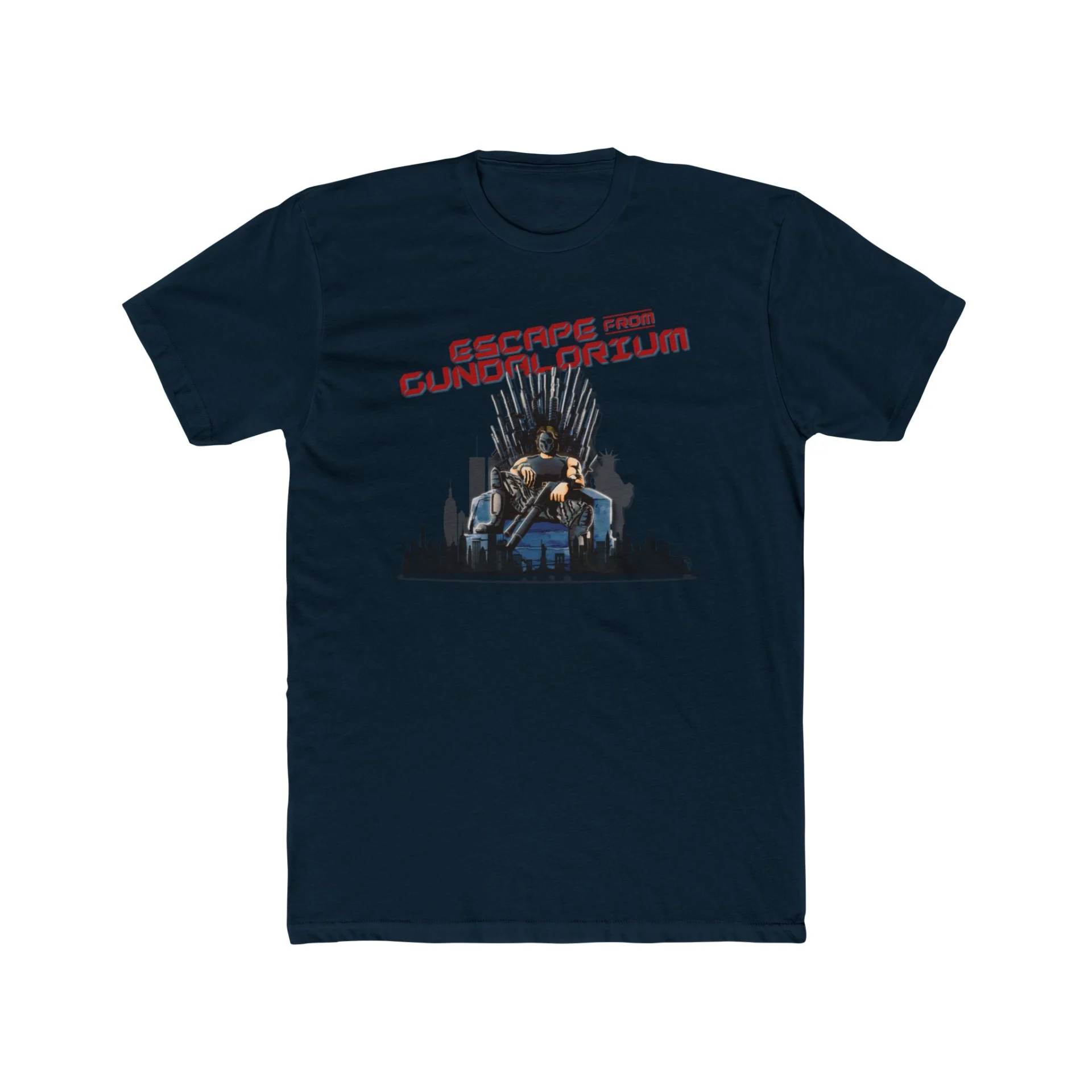 Escape from Gundalorium Premium Men's Cotton Crew Tee - Image 21