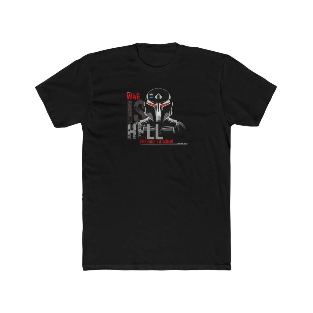 War is Hell Premium Men's Cotton Crew Tee