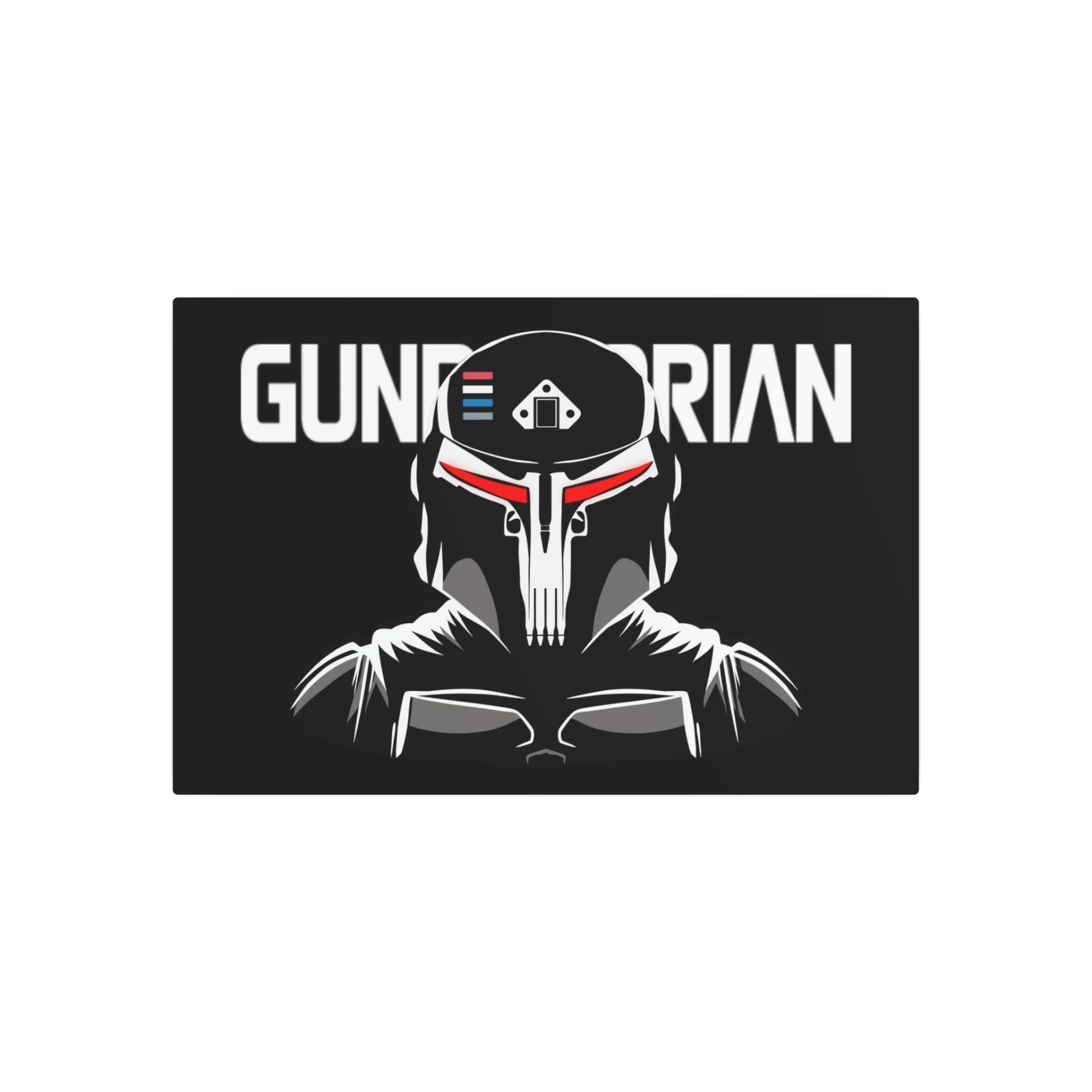 Gundalorian Black Metal Art Sign - Evil Red - Image 21
