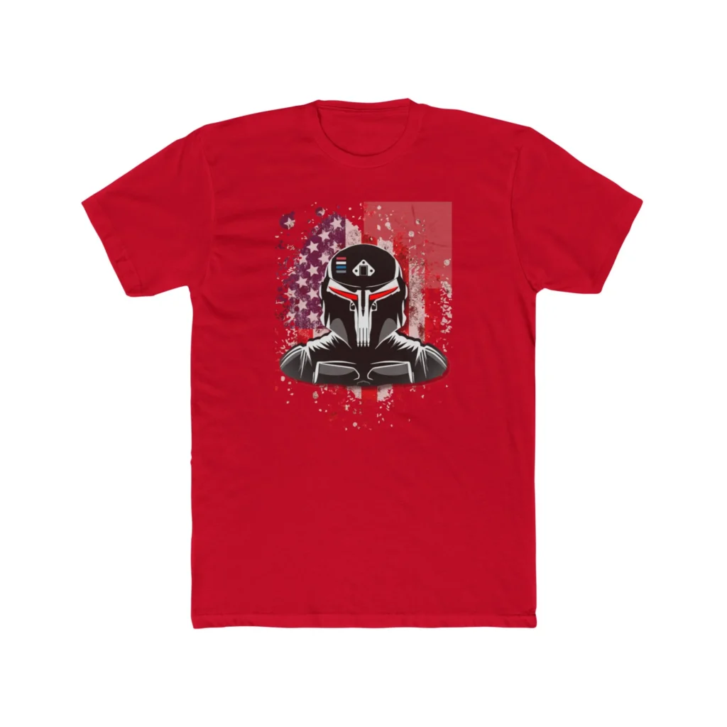 Gundalorian Flag One.1 Premium Men's Cotton Crew Tee