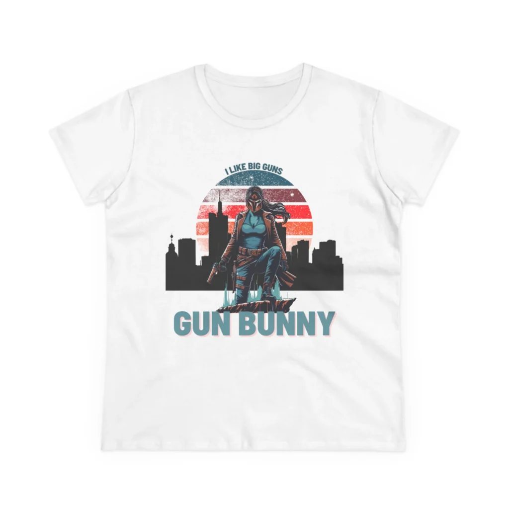 Gun Bunny Women's Midweight Cotton Tee