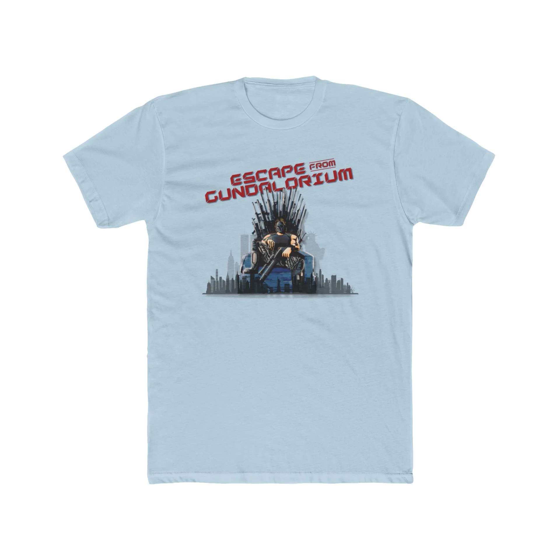 Escape from Gundalorium Premium Men's Cotton Crew Tee - Image 13