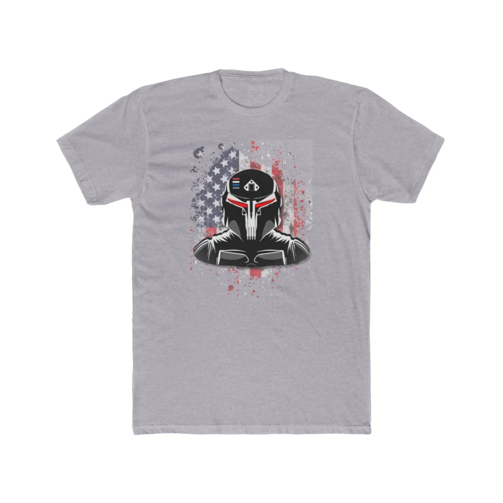 Gundalorian Flag One.1 Premium Men's Cotton Crew Tee