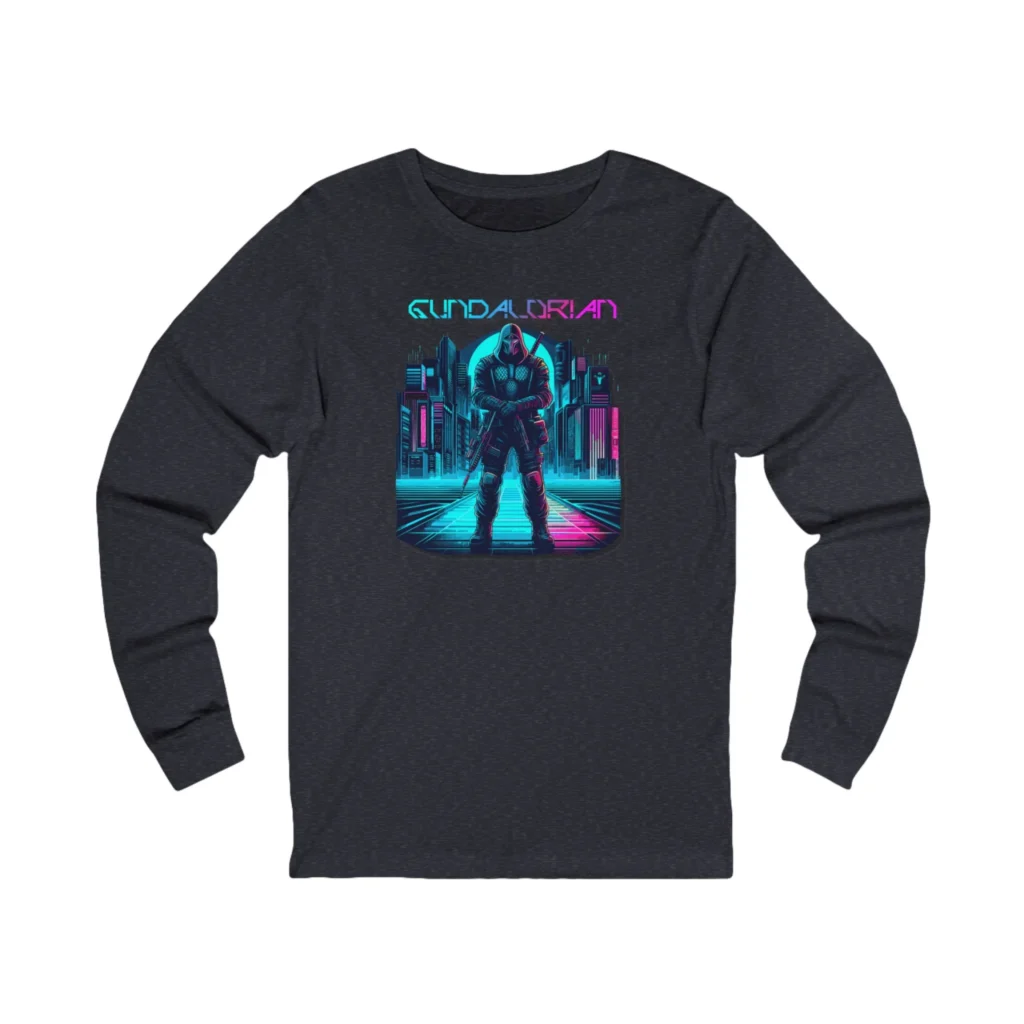 Gundalorian Cyberpunk One Unisex Jersey Long Sleeve Tee - Image 17