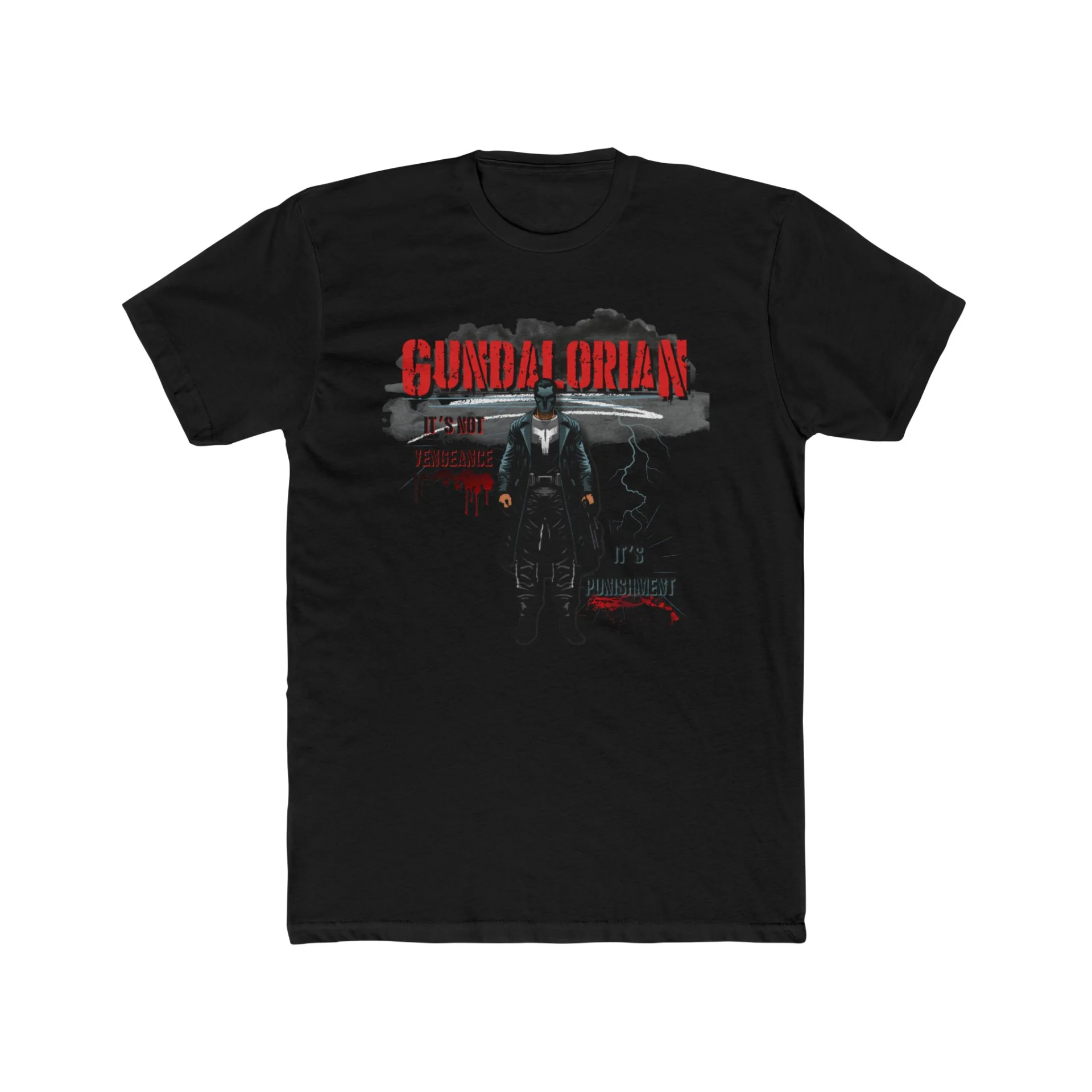 "Its not Vengeance!" Gundalorian Premium Men's Cotton Crew Tee - Image 7