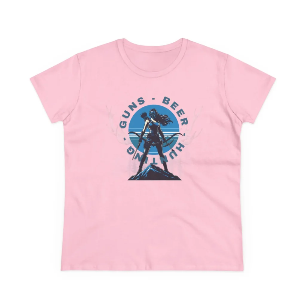 Guns, Beer, and Hunting Women's Midweight Cotton Tee