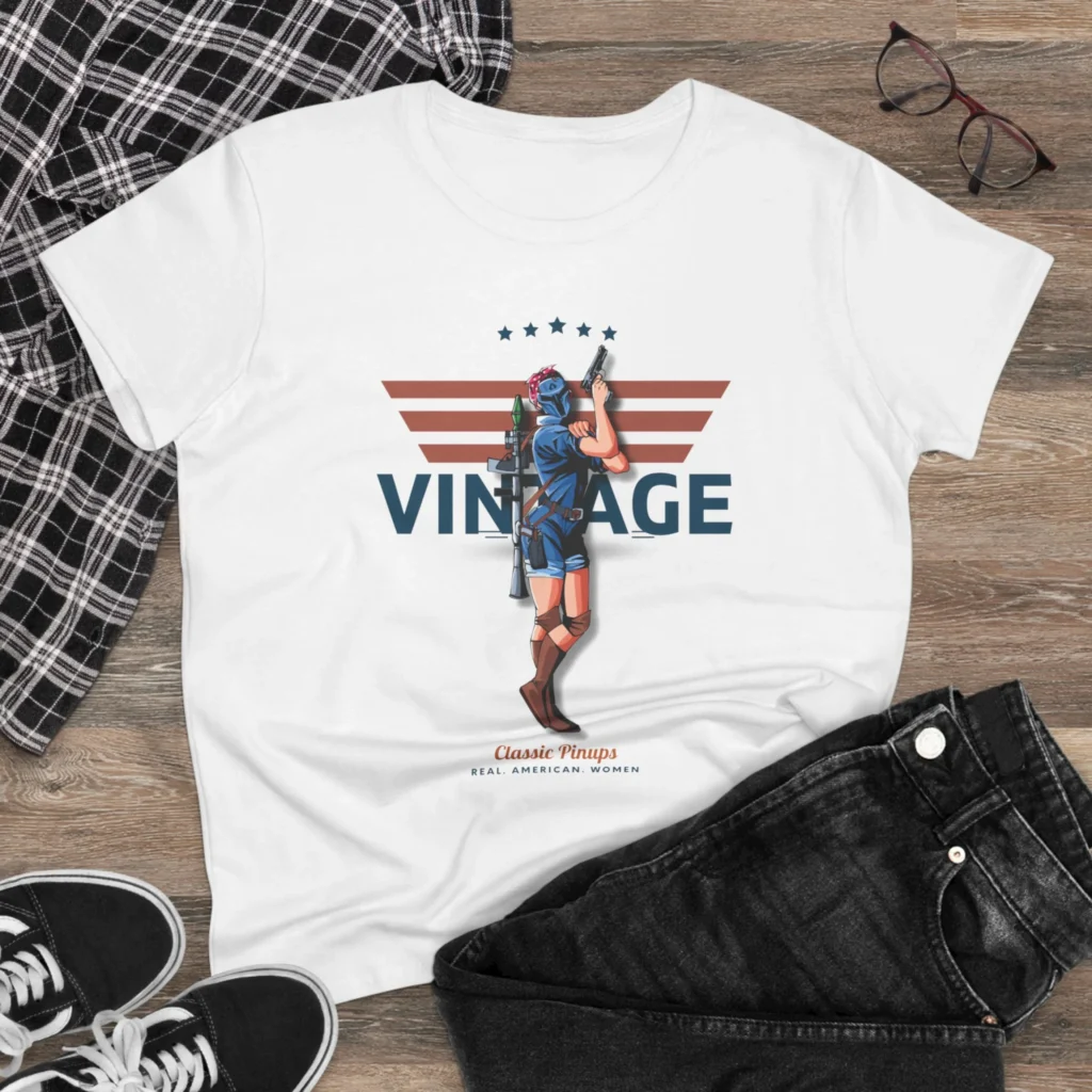Rosie Vintage Women's Midweight Cotton Tee