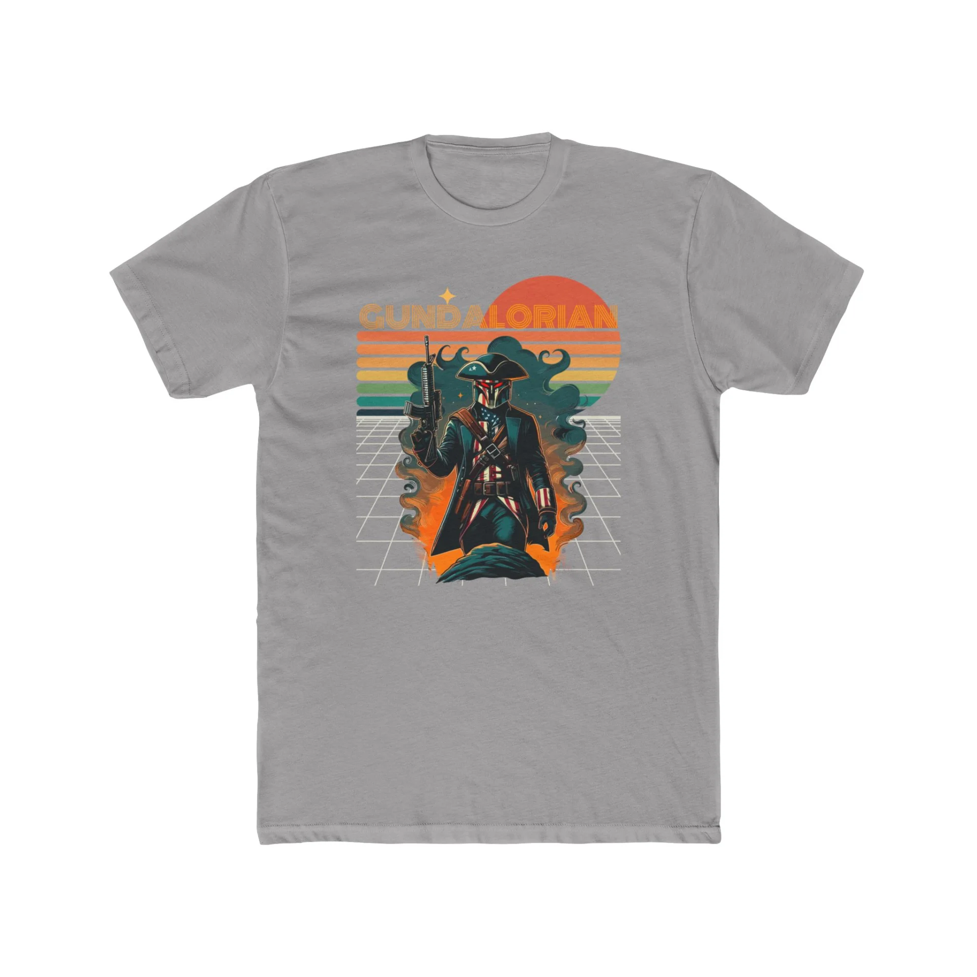 Patriot Retro Premium Men's Cotton Crew Tee - Image 5