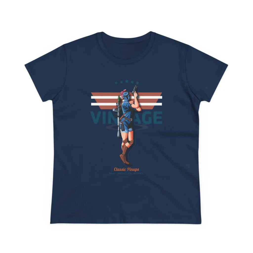 Rosie Vintage Women's Midweight Cotton Tee
