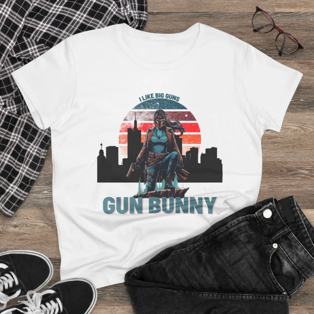 Gun Bunny Women's Midweight Cotton Tee