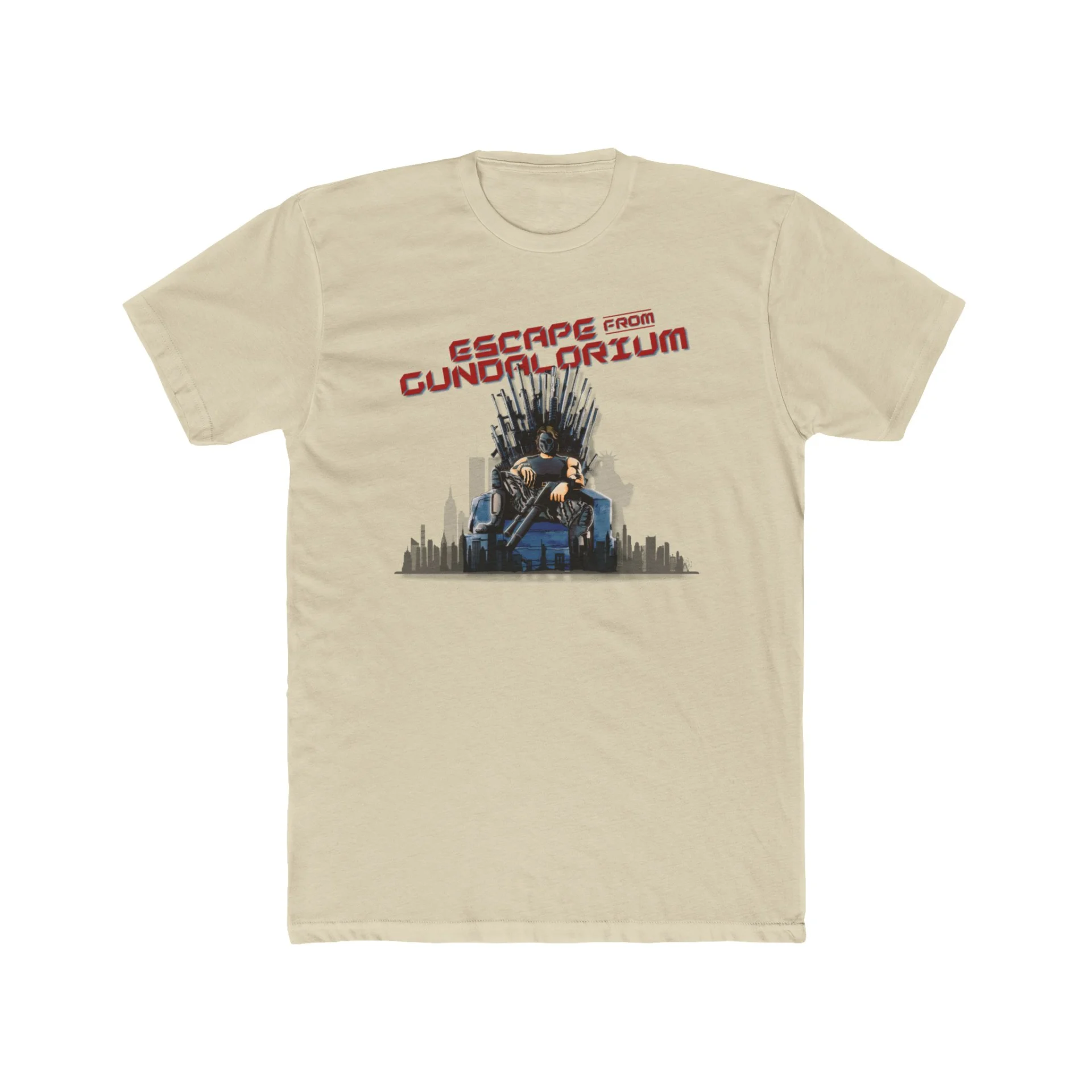 Escape from Gundalorium Premium Men's Cotton Crew Tee - Image 9