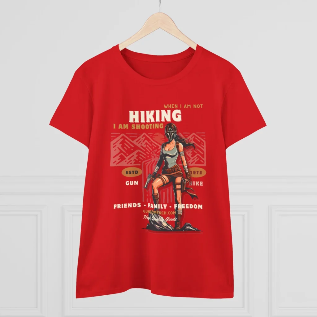 When I am not hiking... Women's Midweight Cotton Tee