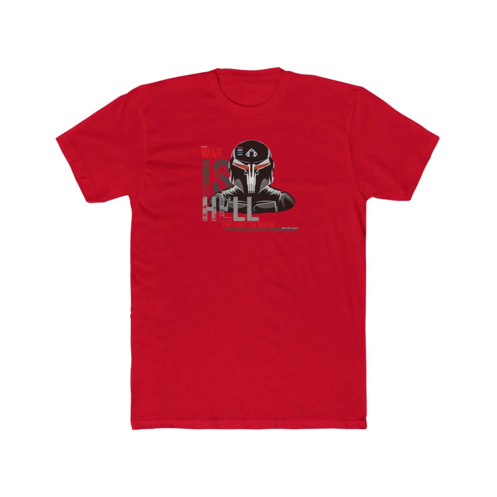 War is Hell Premium Men's Cotton Crew Tee