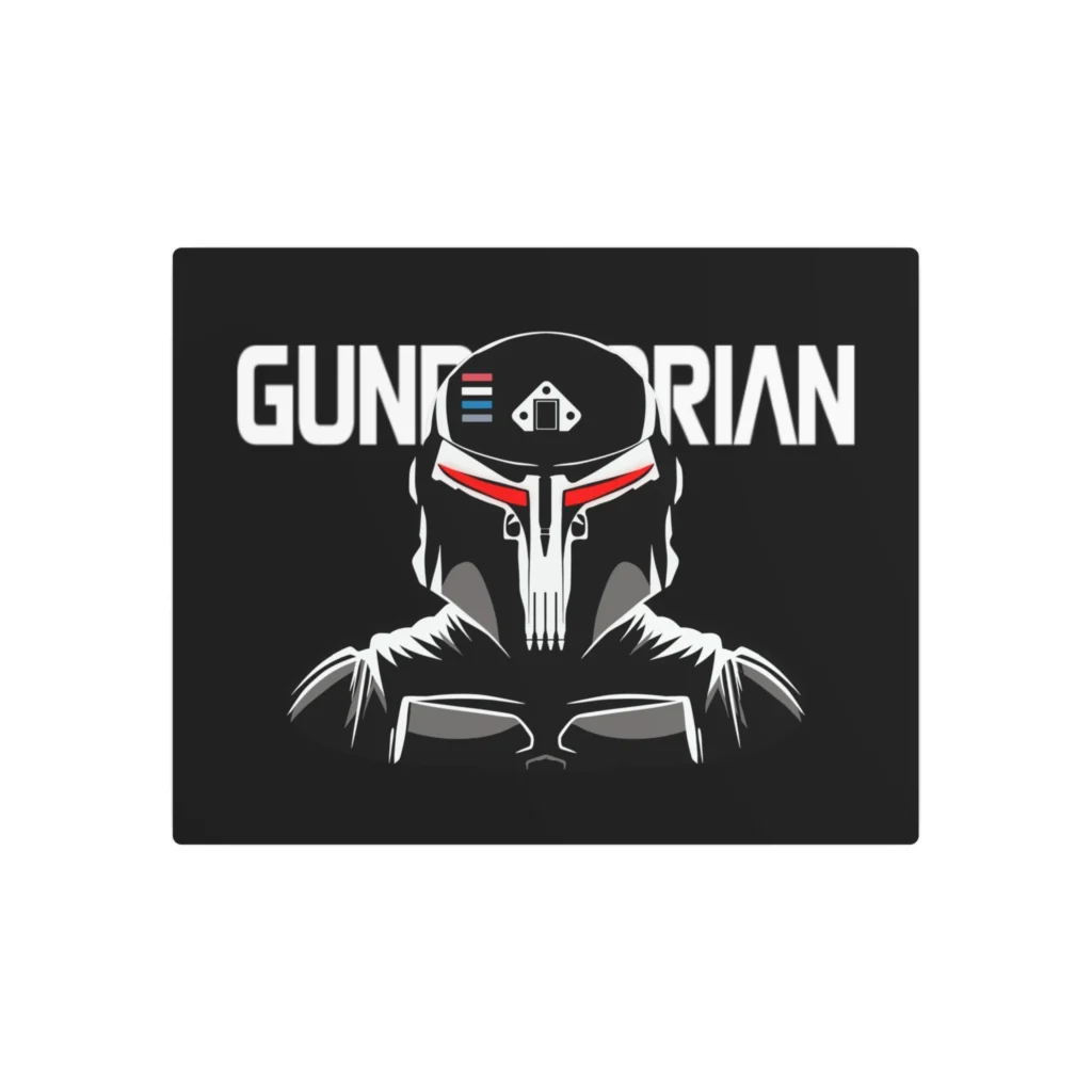 Gundalorian Black Metal Art Sign - Evil Red
