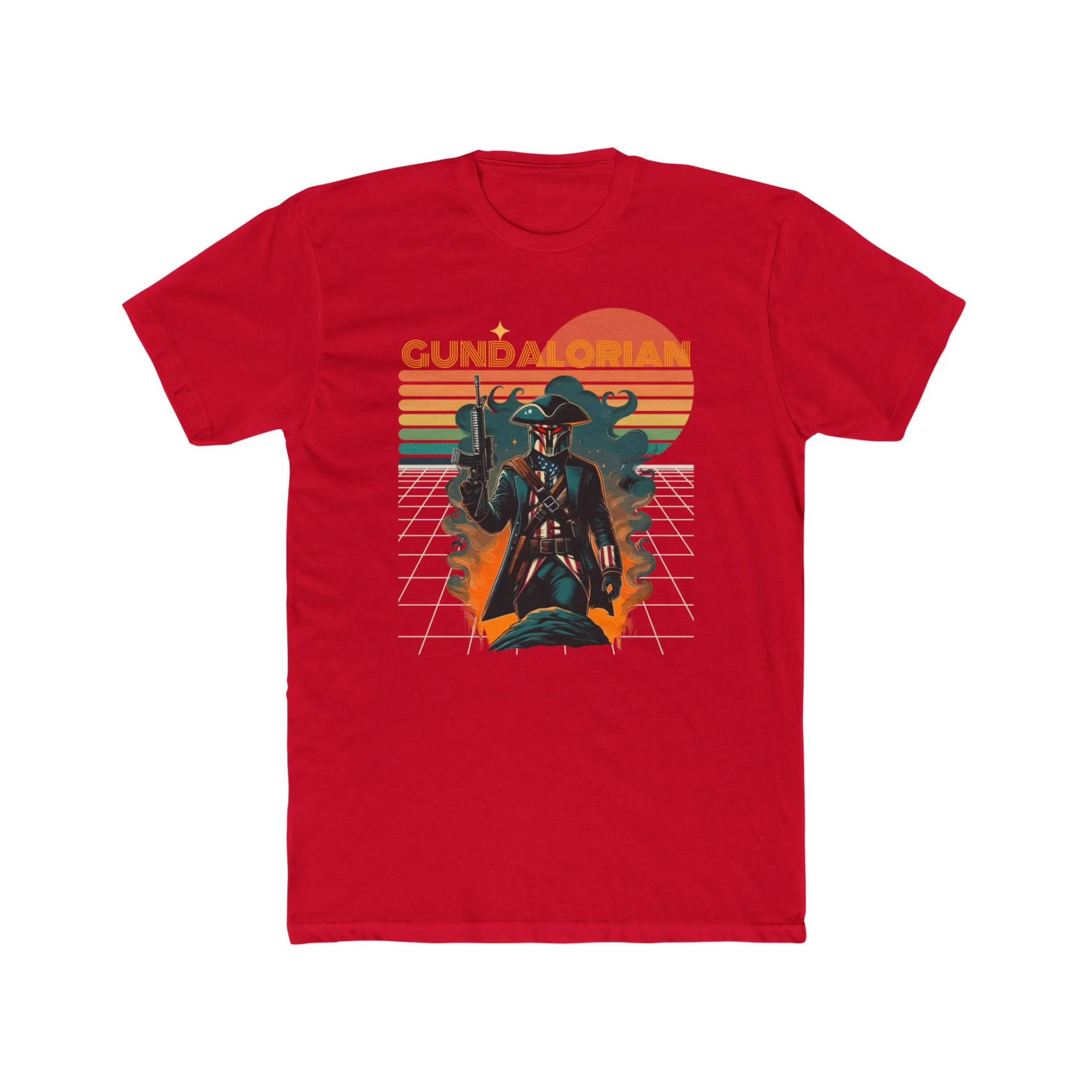 Patriot Retro Premium Men's Cotton Crew Tee - Image 27