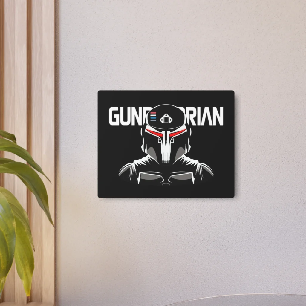 Gundalorian Black Metal Art Sign - Evil Red
