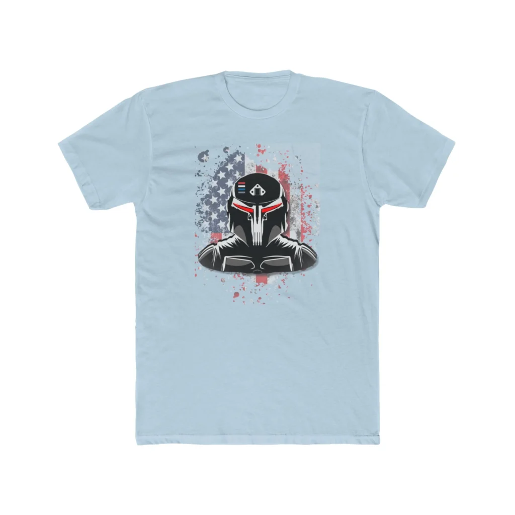 Gundalorian Flag One.1 Premium Men's Cotton Crew Tee