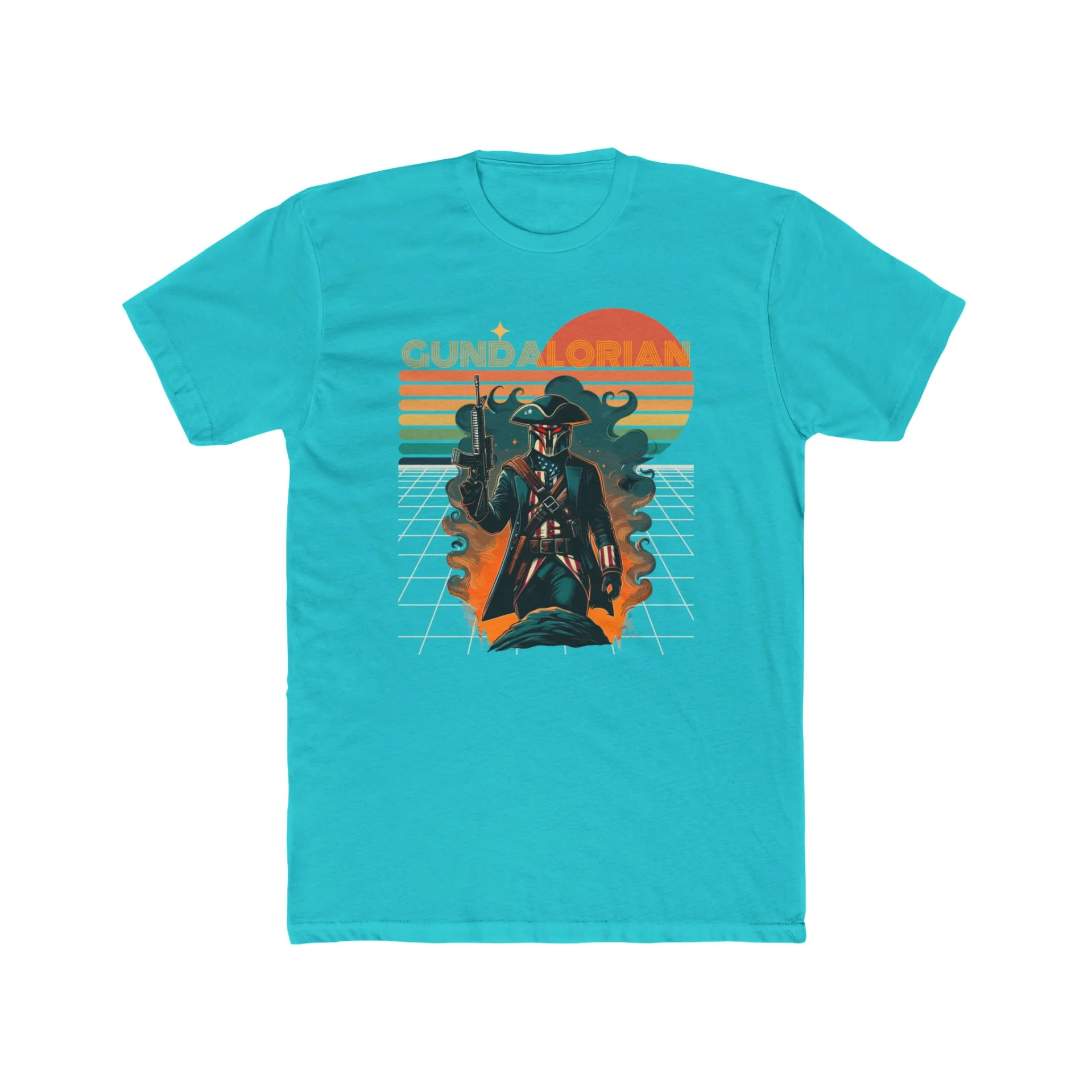 Patriot Retro Premium Men's Cotton Crew Tee - Image 17