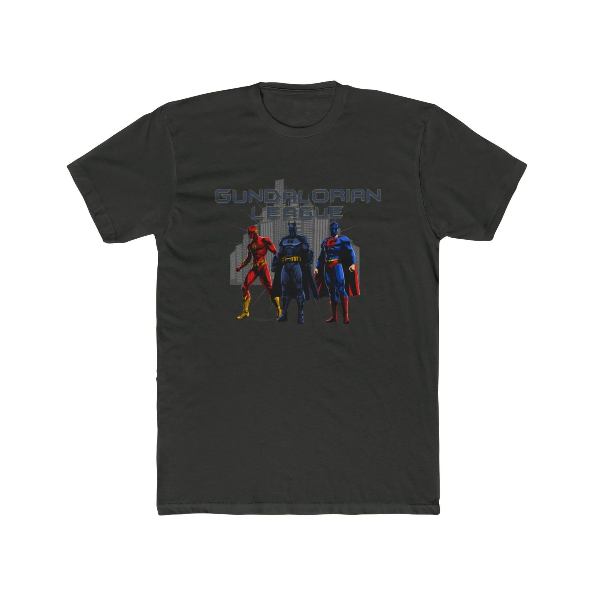 Gundalorian League Premium Men's Cotton Crew Tee - Image 11