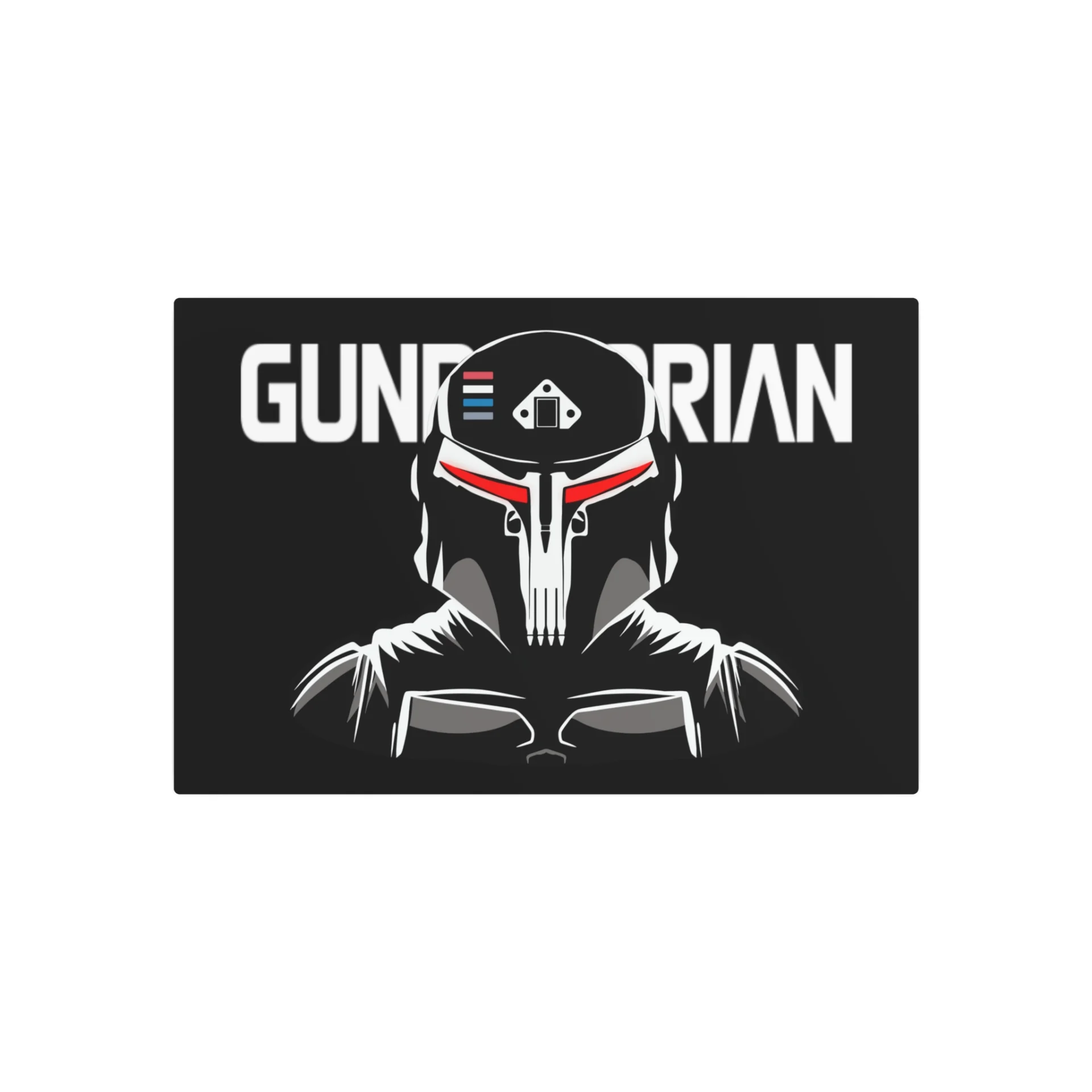 Gundalorian Black Metal Art Sign - Evil Red - Image 17