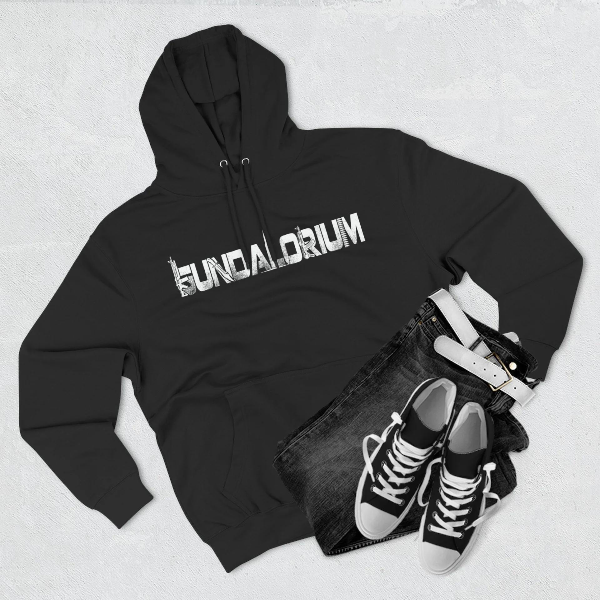 Gundalorium QR Three-Panel Fleece Hoodie - Image 7