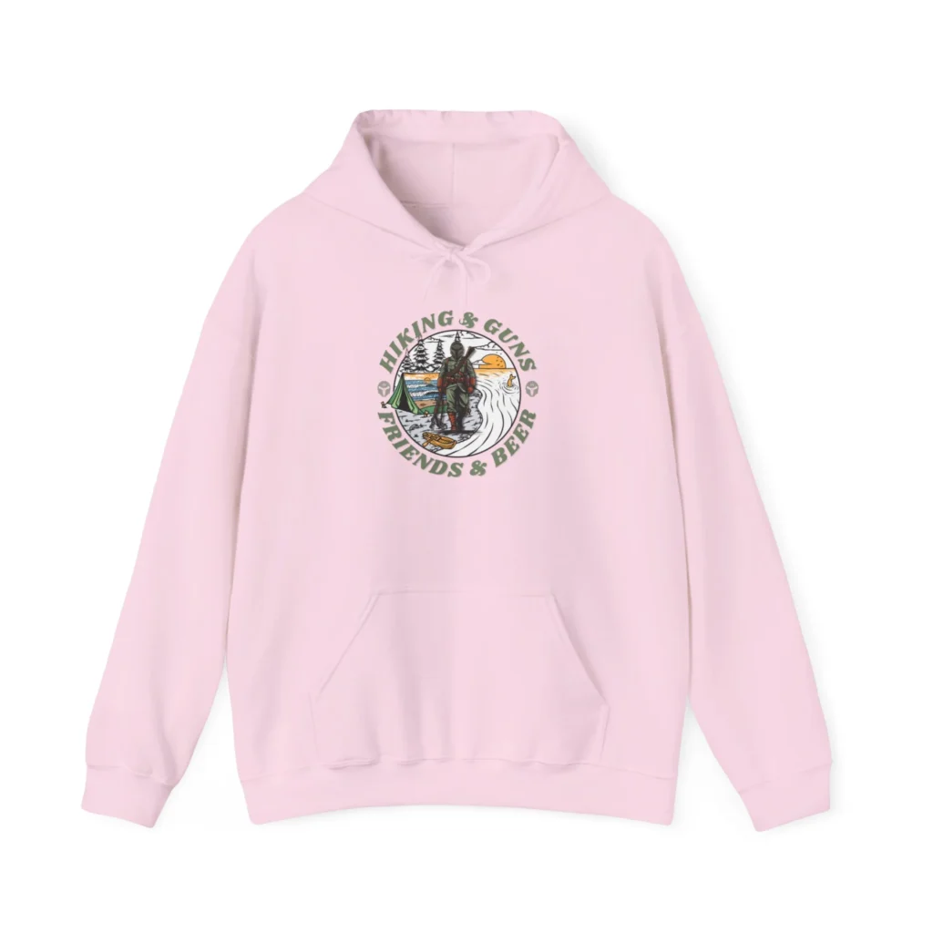 Hiking, Guns, Friends, and Beer Sweatshirt