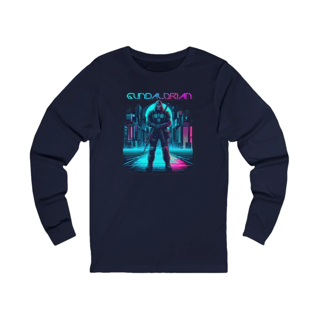 Gundalorian Cyberpunk One Unisex Jersey Long Sleeve Tee - Image 19