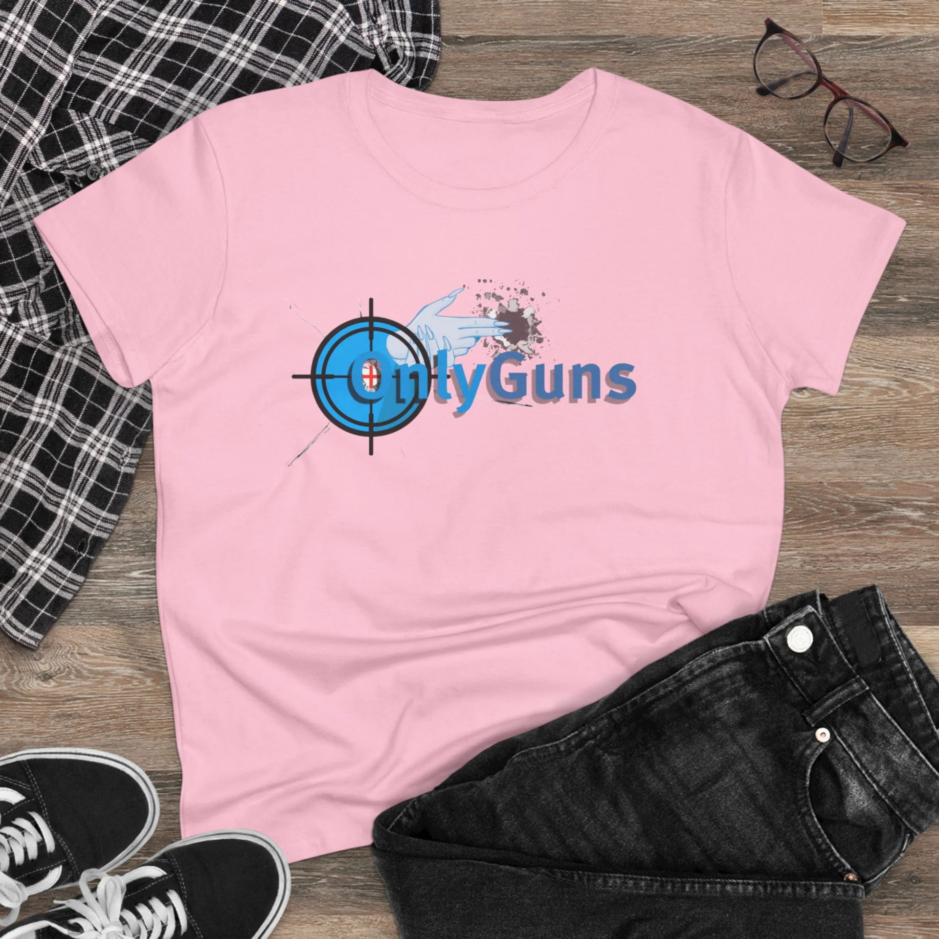 OnlyGuns Women's Midweight Cotton Tee
