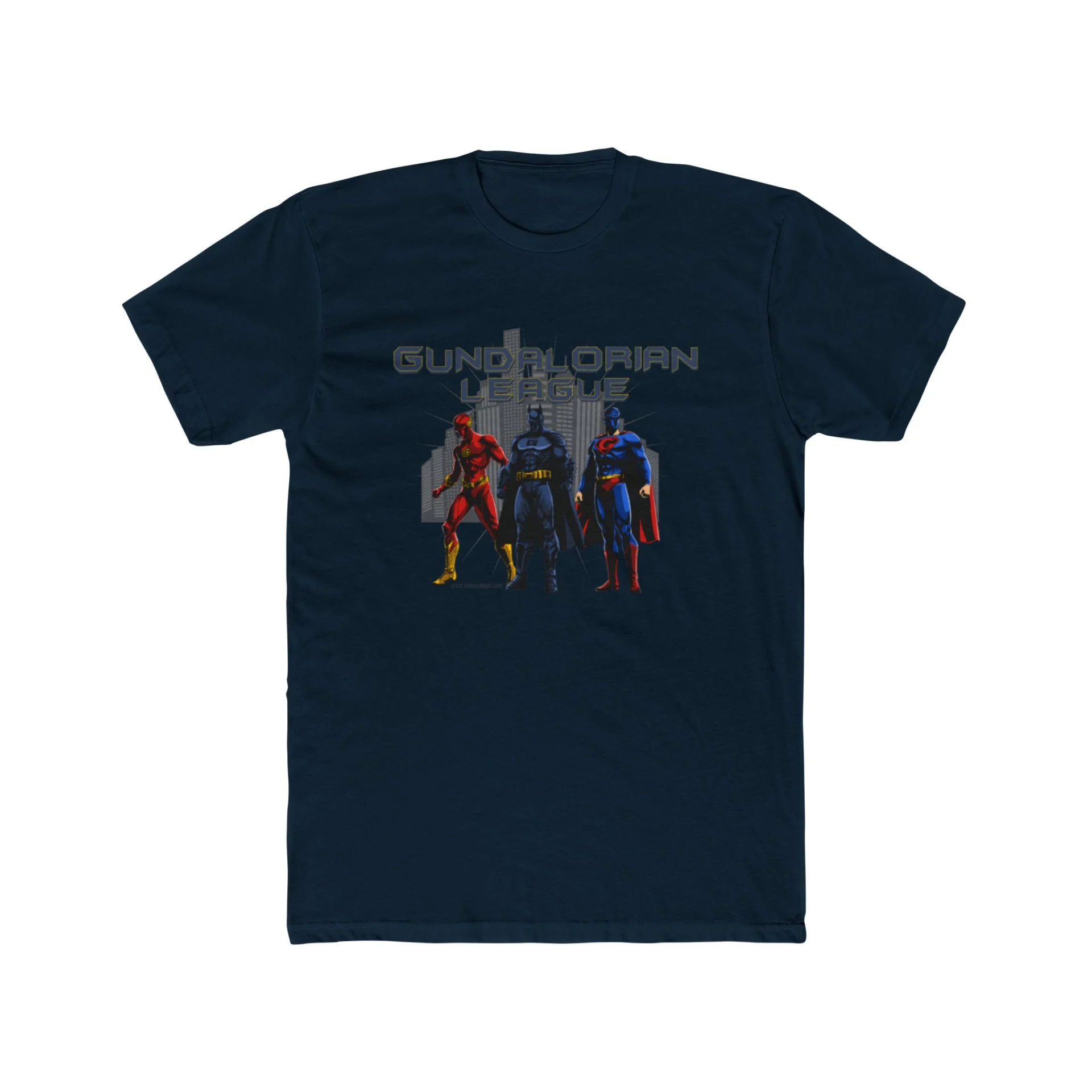 Gundalorian League Premium Men's Cotton Crew Tee - Image 21