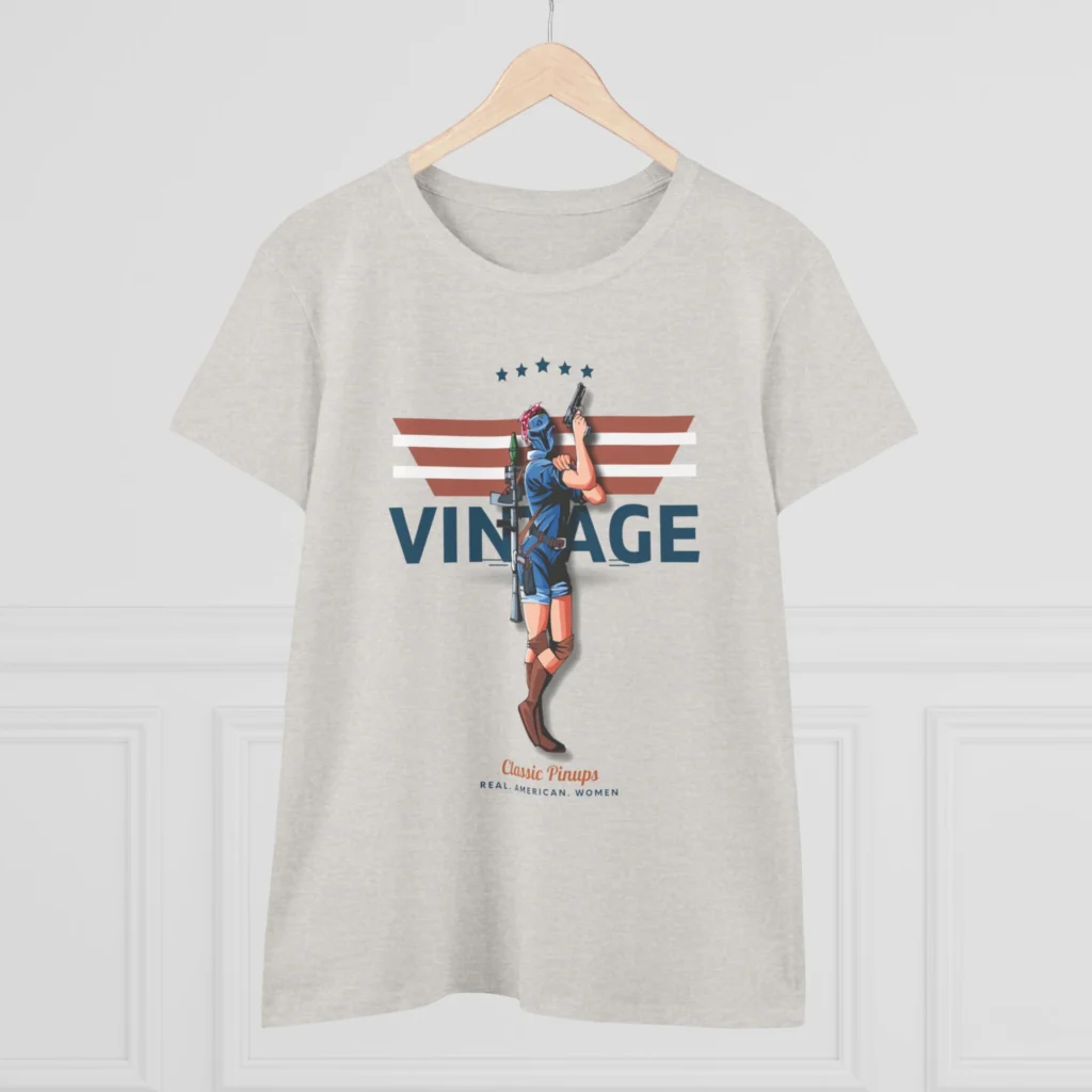 Rosie Vintage Women's Midweight Cotton Tee