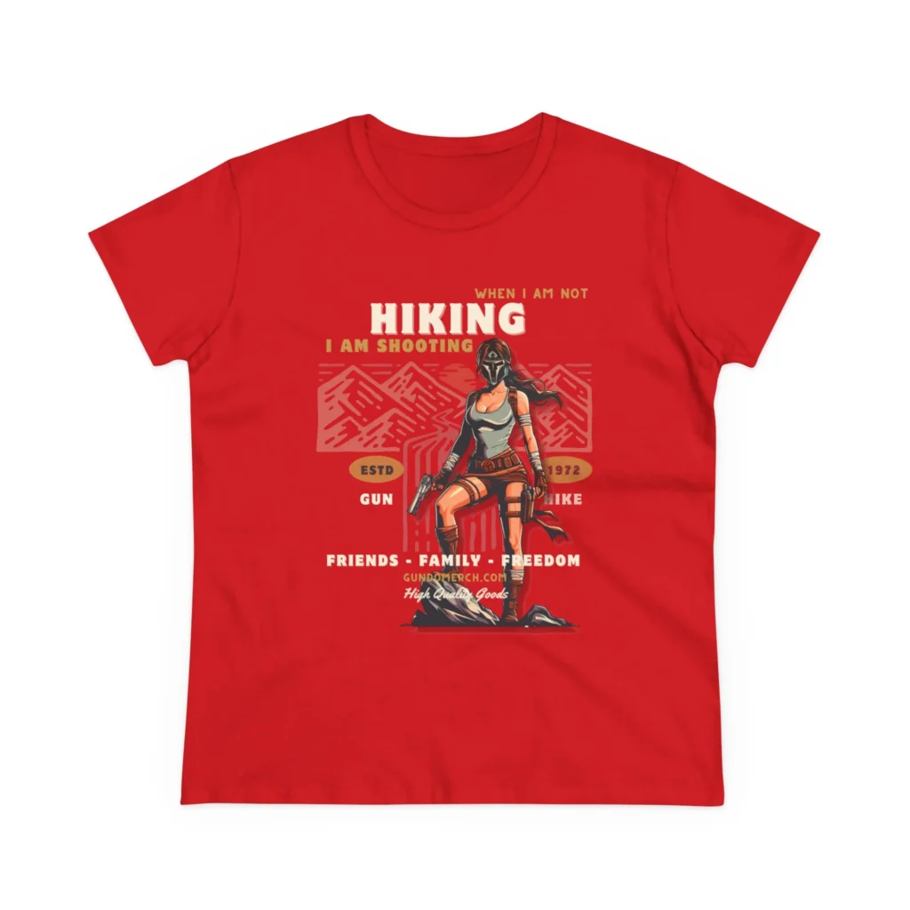 When I am not hiking... Women's Midweight Cotton Tee