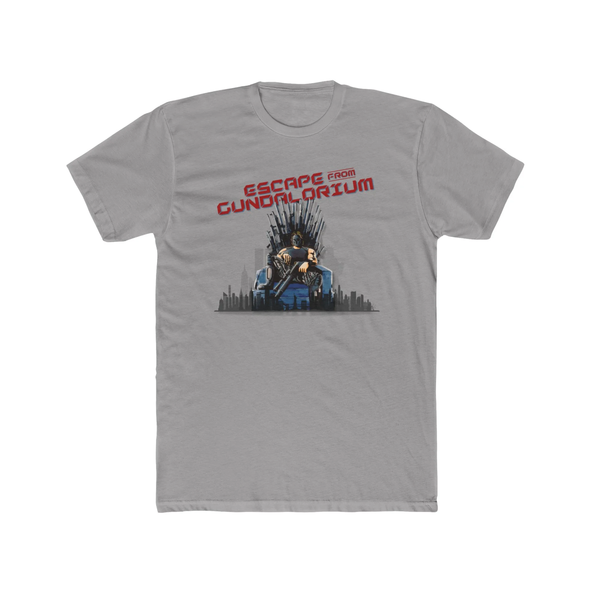 Escape from Gundalorium Premium Men's Cotton Crew Tee - Image 5
