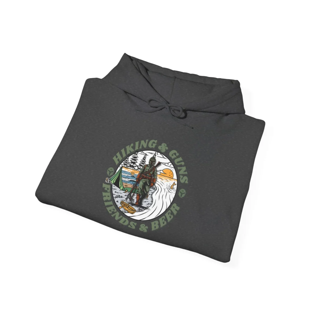 Hiking, Guns, Friends, and Beer Sweatshirt
