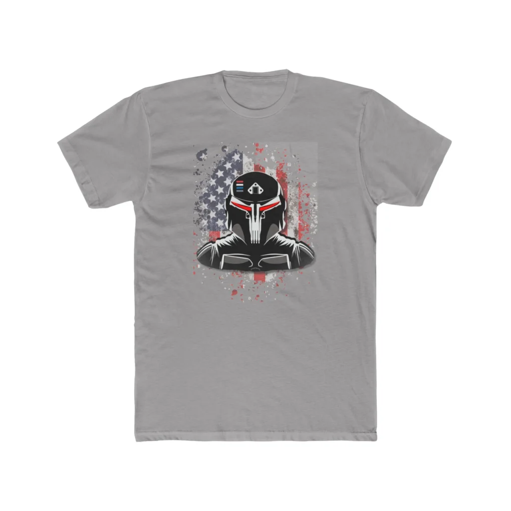 Gundalorian Flag One.1 Premium Men's Cotton Crew Tee