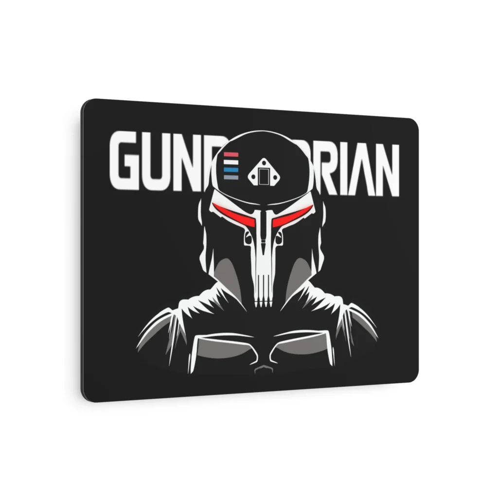 Gundalorian Black Metal Art Sign - Evil Red
