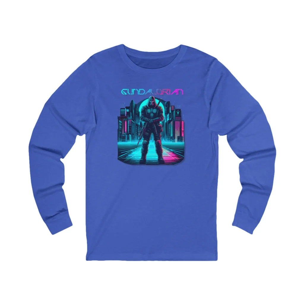 Gundalorian Cyberpunk One Unisex Jersey Long Sleeve Tee - Image 15
