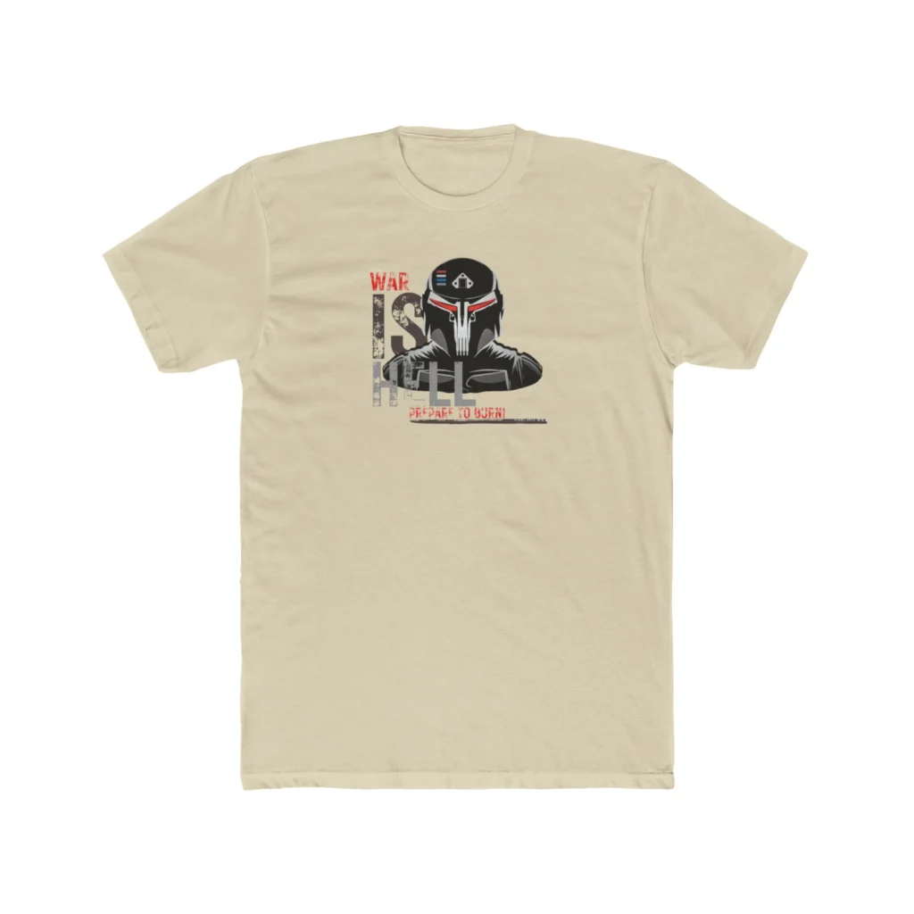 War is Hell Premium Men's Cotton Crew Tee