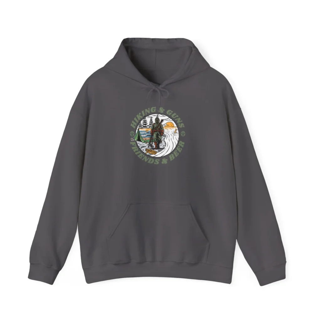 Hiking, Guns, Friends, and Beer Sweatshirt
