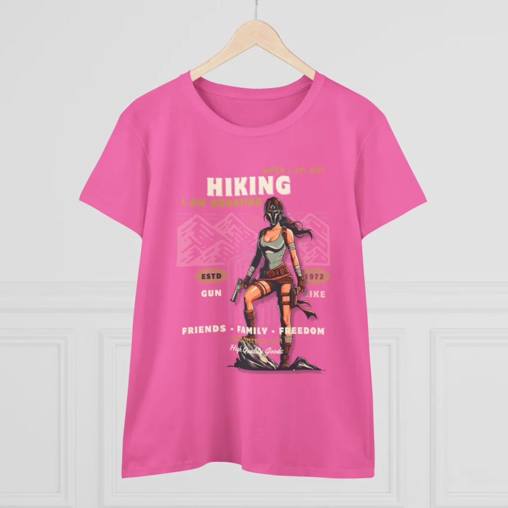 When I am not hiking... Women's Midweight Cotton Tee