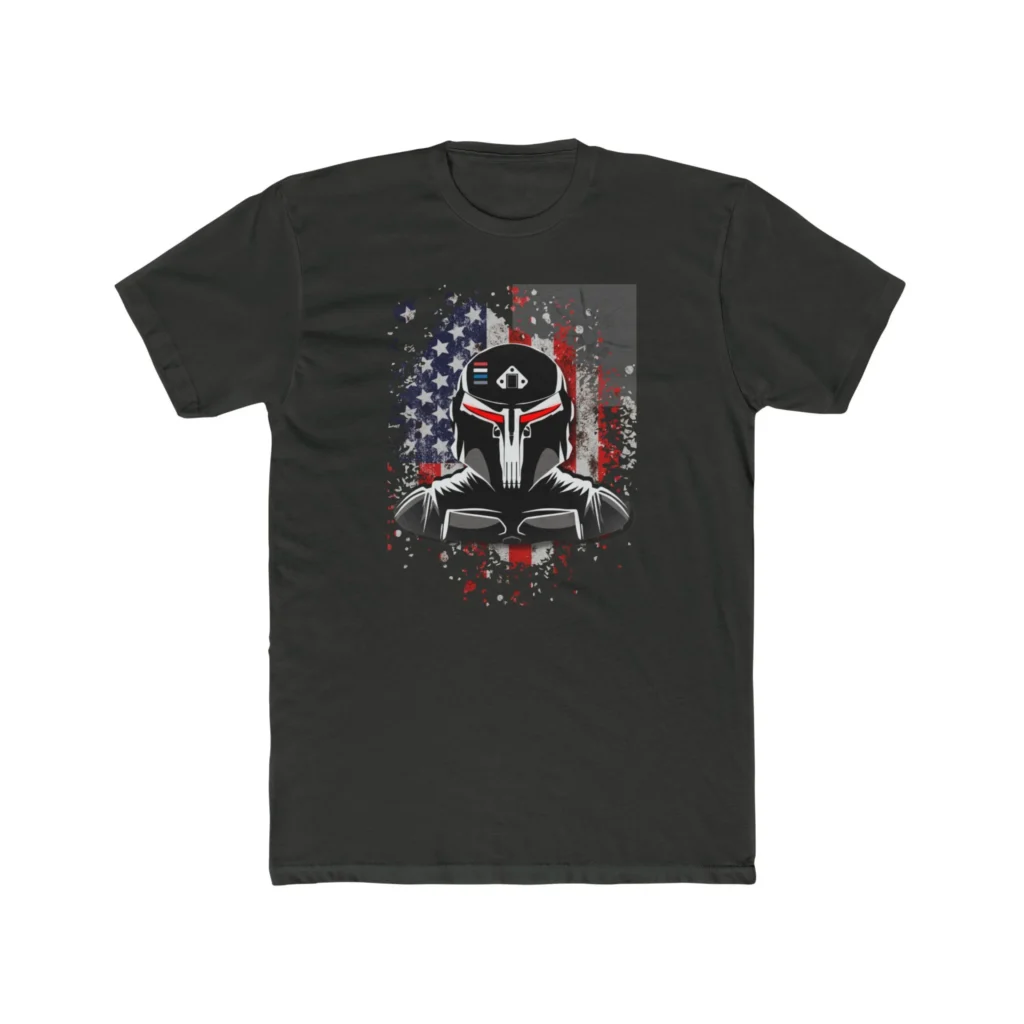 Gundalorian Flag One.1 Premium Men's Cotton Crew Tee