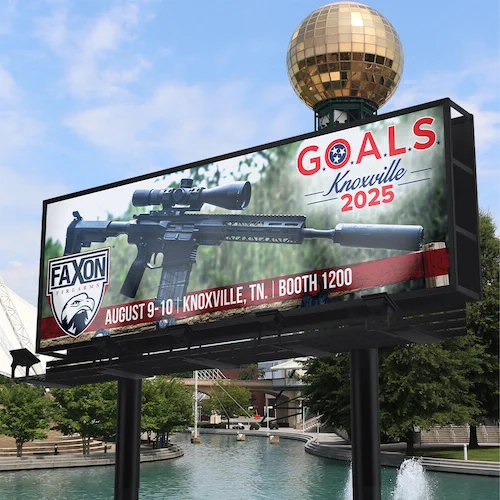 GOALS billboard in downtown Knoxville, TN
