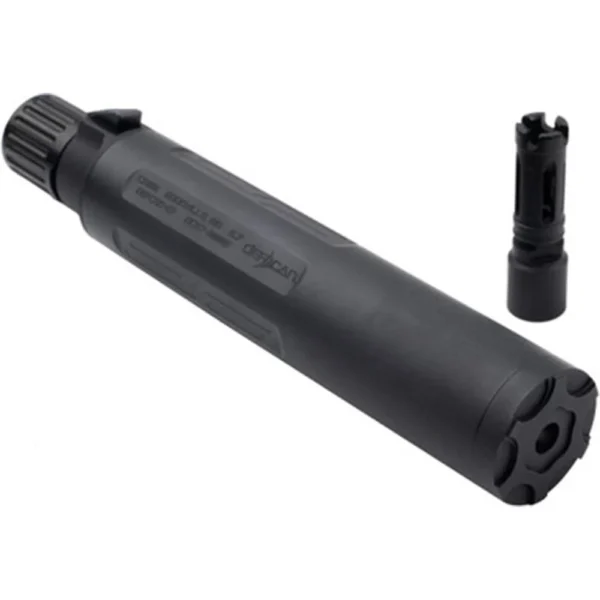 CMMG DEFCAN 57 suppressor black with ZEROED flash hider