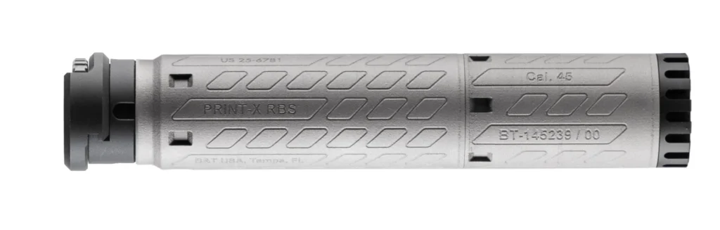 B&T PRINT-X SQD 45 AUTO TITANIUM MODULAR SUPPRESSOR
